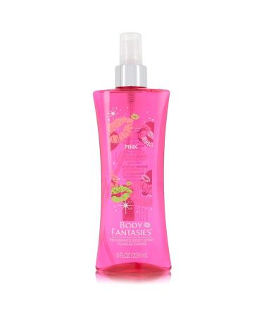 Body Fantasies Signature Pink Vanilla Kiss Fantasy by Parfums De Coeur Body Spray 8 oz for Women