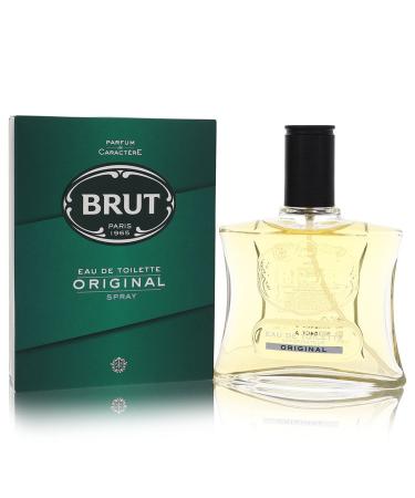 Brut by Faberge Eau De Toilette Spray (Original Glass Bottle) 3.4 oz for Men