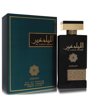 Lattafa Asdaaf Al Laila Ghair by Lattafa Eau De Parfum Spray (Unisex) 3.4 oz for Men