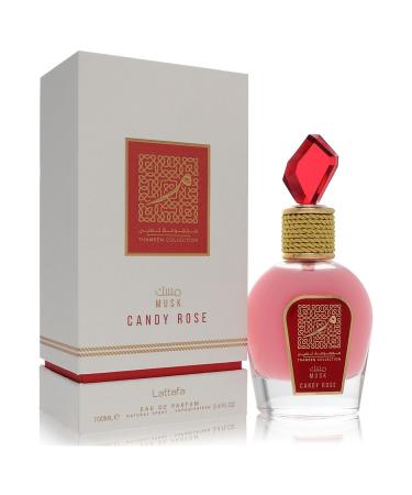 Lattafa Musk Candy Rose by Lattafa Eau De Parfum Spray (Unisex) 3.4 oz for Women