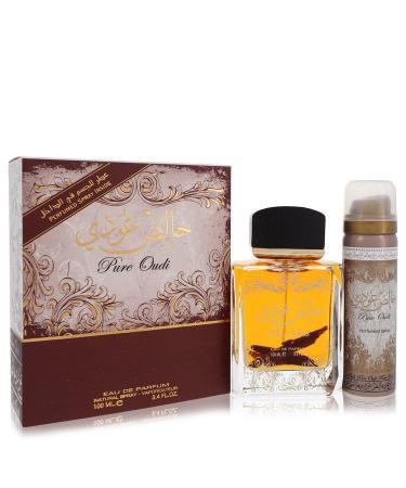 Lattafa Pure Oudi by Lattafa Eau De Parfum Spray Plus 1.7 oz Deodorant 3.4 oz for Women