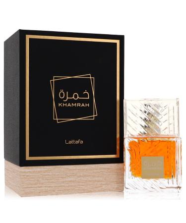 Lattafa Khamrah by Lattafa Eau De Parfum Spray (Unisex) 3.4 oz for Men