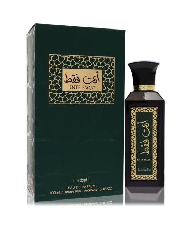 Lattafa Ente Faqat by Lattafa Eau De Parfum Spray (Unisex) 3.4 oz for Men
