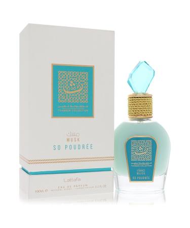 Lattafa Musk So Poudree by Lattafa Eau De Parfum Spray (Unisex) 3.4 oz for Women