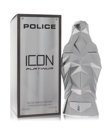 Police Icon Platinum by Police Colognes Eau De Parfum Spray 4.2 oz for Men