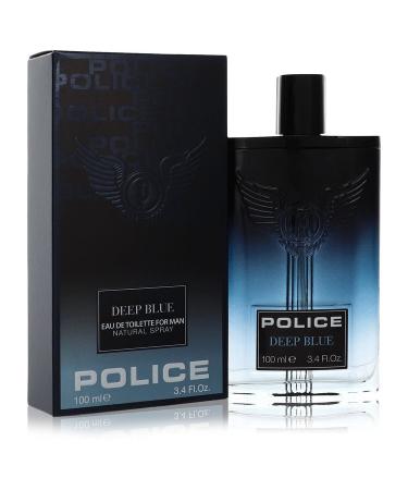 Police Deep Blue by Police Colognes Eau De Toilette Spray 3.4 oz for Men