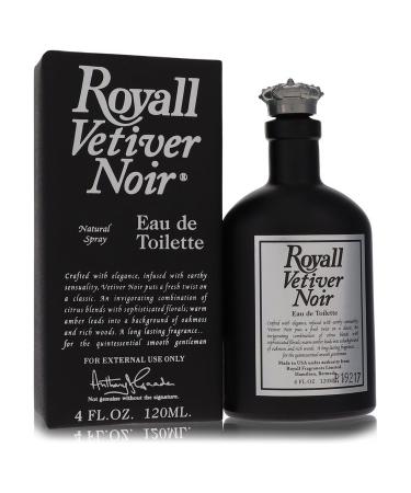 Royall Vetiver Noir by Royall Fragrances Eau de Toilette Spray 4 oz for Men