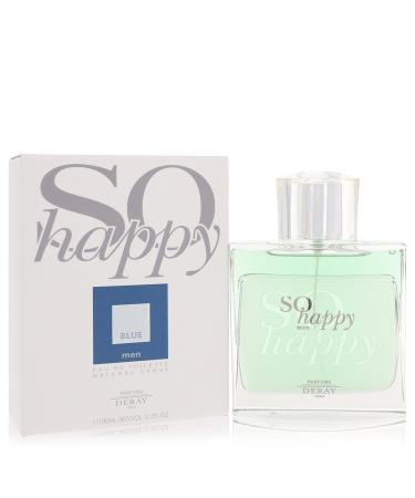 So Happy Blue by Parfums Deray Eau De Toilette Spray 3.3 oz for Men