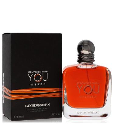 Stronger With You Intensely by Giorgio Armani Eau De Parfum Spray 3.4 oz for Men