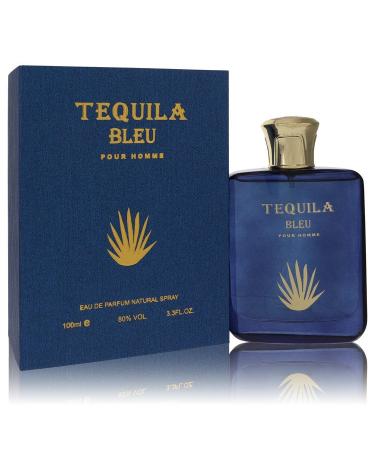 Tequila Pour Homme Bleu by Tequila Perfumes Eau De Parfum Spray 3.3 oz for Men