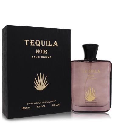 Tequila Pour Homme Noir by Tequila Perfumes Eau De Parfum Spray 3.3 oz for Men