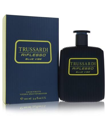 Trussardi Riflesso Blue Vibe by Trussardi Eau De Toilette Spray 3.4 oz for Men