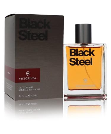 Victorinox Black Steel by Victorinox Eau De Toilette Spray 3.4 oz for Men