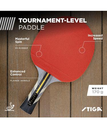STIGA Raptor Table Tennis Racket - Tournament Level Ping Pong Paddle with ITTF Approved Rubber - Buy Online on GoSupps.com