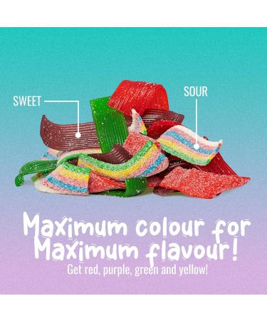 Sweet Sixteen Licorice Ribbon Candy Mix - Vegan Licorice Ribbon - 325g - Buy Online on GoSupps.com