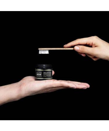 Active Wow 24K White Charcoal Powder - All Natural Teeth Whitening | 20g Coconut Formula - Buy Online on GoSupps.com