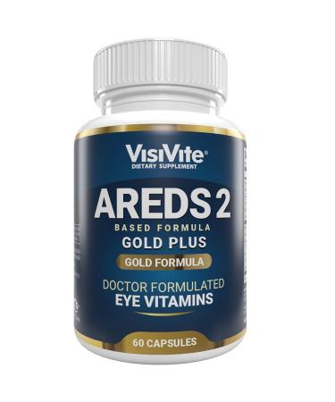 Doctor Formulated AREDS 2 Plus Eye Vitamins for Macular Degeneration - Vitamins with Zeaxanthin Plus Lutein - Bilberry and Grape Seed Extract - Macular Health Formula - 60 Eye Supplement Capsules (1 Pack - 60 Capsules)