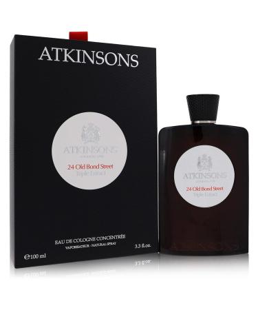 24 Old Bond Street Triple Extract by Atkinsons Eau De Cologne Concentree Spray 3.3 oz for Men