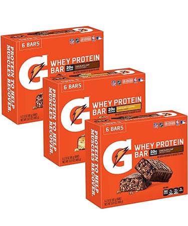 Gatorade Whey Protein Bars Variety Pack - Pack of 18