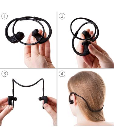 Phaiser BHS-530 Bluetooth Running Headphones - Lightweight & Sweatproof - Black - Buy Online on GoSupps.com
