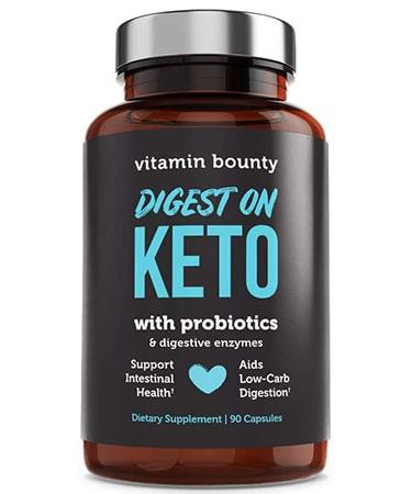 Vitamin Bounty Digest on Keto Digestive Enzymes with Probiotics - 90 Capsules