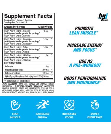 BPI Sports Best BCAA with Energy - Fruit Punch - 25 Servings - Buy Online on GoSupps.com