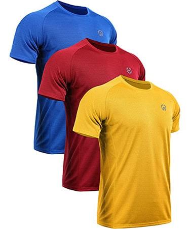 Neleus Men's Dry Fit Mesh Athletic Shirts