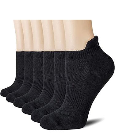 CelerSport Ankle Athletic Running Socks Low Cut Tab Sports Unisex 6 Pairs 