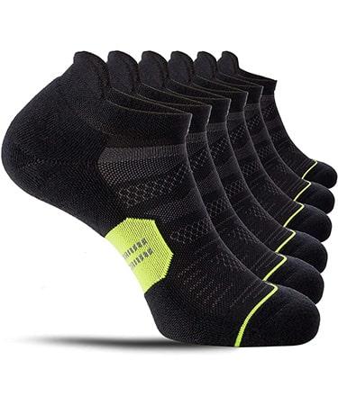 CelerSport 6 Pack Running Ankle Socks Unisex