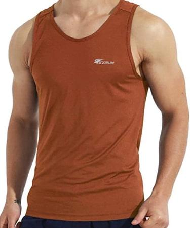 EZRUN Men's Quick Dry Sport Tank Top Sleeveless Shirts