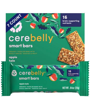 Cerebelly Organic Apple Kale Smart Bar - 7 Count