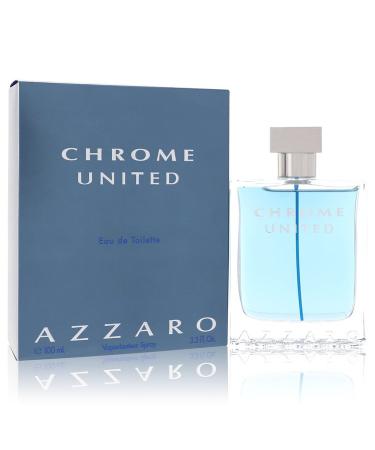 Chrome United by Azzaro Eau De Toilette Spray 3.4 oz for Men