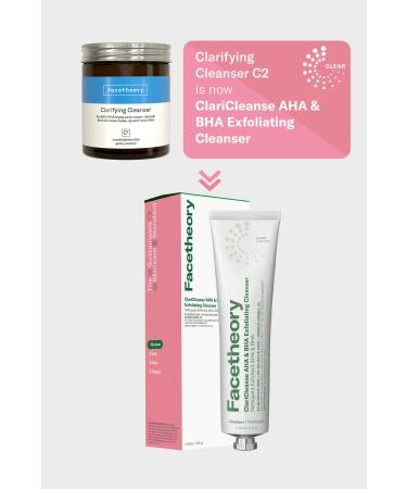 Facetheory Clarifying Cleanser C2 with Glycolic Acid | Exfoliating Cream Cleanser for Congested Skin | Vegan, Cruelty-Free, Made in UK | Mandarin Orange 170ml - Buy Online on GoSupps.com