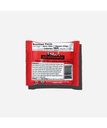 Mid-Day Squares Almond Crunch Bars 33g each 4 Packs (48 Squares) | Made with Real Chocolate 6g Plant Protein 4g Fiber Gluten Free Certified Vegan Almond CRUNCH 12 Count (Pack of 4) - Buy Online on GoSupps.com
