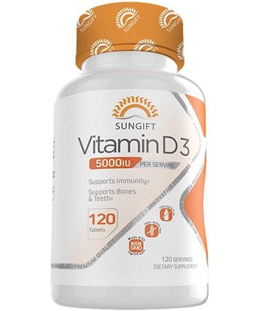 Sungift Nutrition Vitamin D3 5000U - 120 Tablets