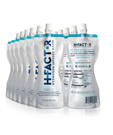 H Factor Hydrogen Water - Pure Infused Drinking Water for Workout Recovery | Supports Athletic Performance & Delivers Antioxidants | 11 Fl Oz (Pack of 12) - Buy Online on GoSupps.com