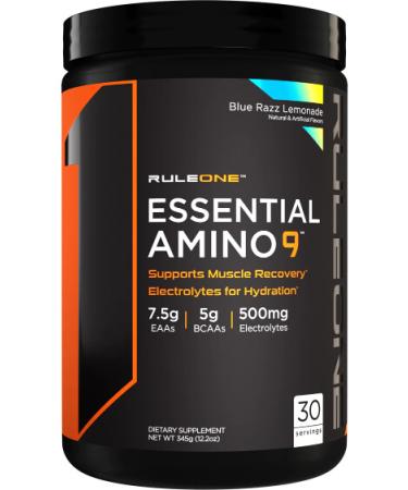 Rule 1 R1 Essential Amino 9 - 30 Servings Blue Razz Lemonade