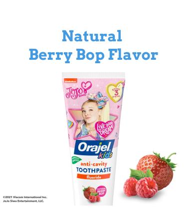 Orajel Shimmer & Shine Anticavity Fluoride Toothpaste - Natural Berry Pop, 4.2 oz - Buy Online on GoSupps.com