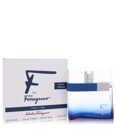 F Free Time by Salvatore Ferragamo Eau De Toilette Spray 3.4 oz for Men