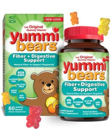 Hero Nutritionals Yummi Bears Fiber+Digestive Support - 60 Gummies