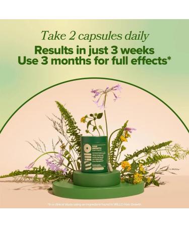 Willo Hair Growth Support  For Women Hair Health 60 Capsules - Buy Online on GoSupps.com