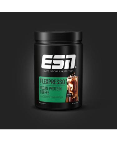 ESN Flexpresso Vegan Protein Plant protein x Coffee with 80mg Caffeine - Coffee - 910g