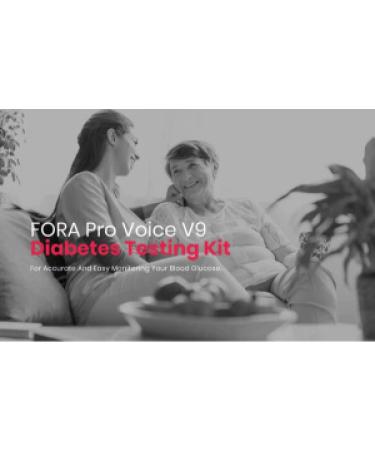 Fora Pro Voice V9 Talking Glucose Testing Kit with 100 Lancets - Buy Online on GoSupps.com