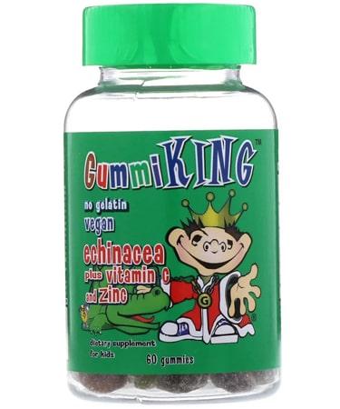 GummiKing Echinacea Plus Vitamin C and Zinc for Kids - 60 Gummies
