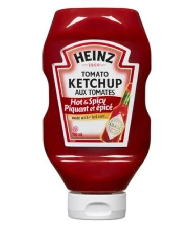 Heinz Tomato Ketchup AUX TOMATOES  Hot & Spicy - 750ml