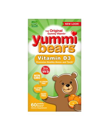 Hero Nutritionals Yummi Bears Vitamin D3 Gummies - 60 Count | Delicious & Effective - Buy Online on GoSupps.com