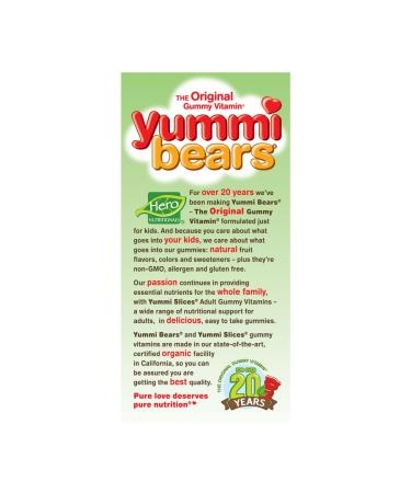 Hero Nutritionals Yummi Bears Vitamin D3 Gummies - 60 Count | Delicious & Effective - Buy Online on GoSupps.com