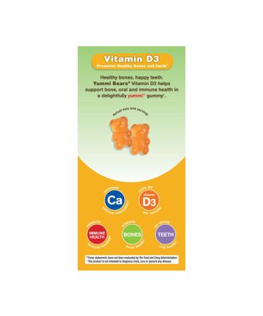Hero Nutritionals Yummi Bears Vitamin D3 Gummies - 60 Count | Delicious & Effective - Buy Online on GoSupps.com