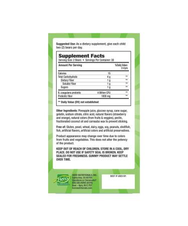 Hero Nutritionals Yummi Bears Probiotic & Prebiotic - 60 Gummies for Digestive Health - Buy Online on GoSupps.com