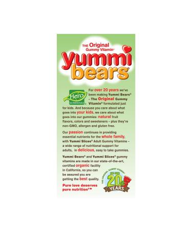 Hero Nutritionals Yummi Bears Vitamin C Gummies - 60 Count for Immune Support - Buy Online on GoSupps.com